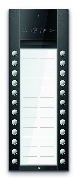 TCS Türkontrollsystem PES PRO Audio Außenstation 22T 2 Spalten AP RAL7016 anthrazitgrau, ASA130224-0017