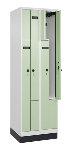 C+P Z-Spind Evolo PLUS, Sockel, 4 Fächer, 1950x600x500mm, 9016/6019, 049023-204 S10025
