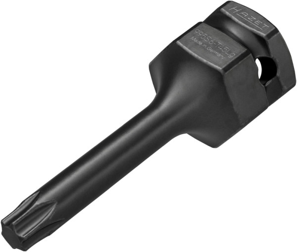 Hazet Schlag-, Maschinenschrauber Schraubendreher-Steckschlüsseleinsatz, 1/2 Zoll (12,5 mm) Vierkant, 24 mm Außen-Sechskant, SW T45, 995S6-T45LG