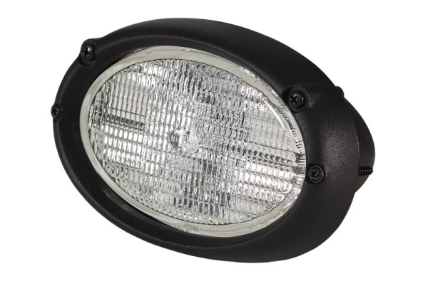 HELLA Halogen-Arbeitsscheinwerfer, Oval 100, 12V/Schraubanschluss, 2-Punkt Befestigung, Nahfeldausleuchtung, Stecker: AMP, Polyamid, 1GA 996 161-351