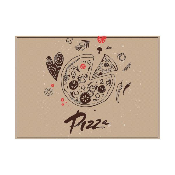Showdown Displays Tischsets Pizza Abstrakt, 450 x 1,5 x 320 mm, PLM6GI45
