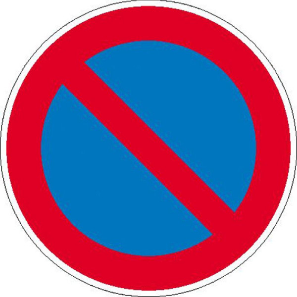Stein HGS Verkehrsschild, Eingeschränktes Haltverbot, 400 mm / Alu, geprägt, 11.5177