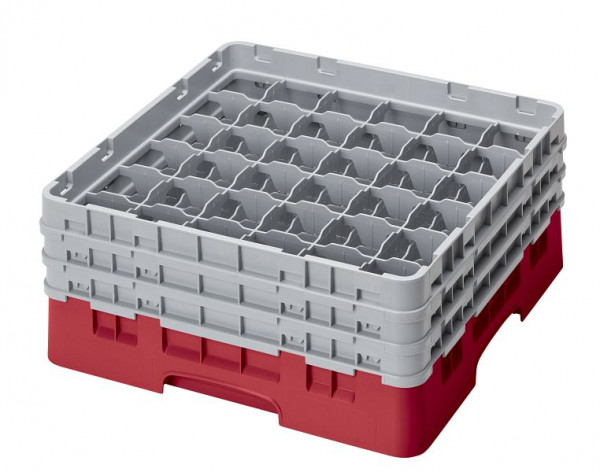 Cambro Spülkorb mit 36 Fächer Camrack® 17,4 cm Rot, 36S638163
