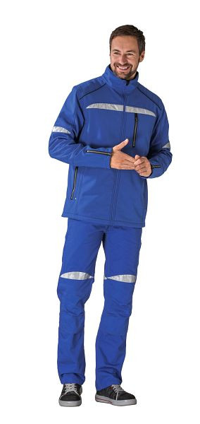 Planam DuraWork Softshelljacke, kornblumenblau/schwarz, Größe XXL, 2952060