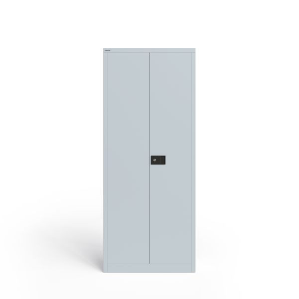 Bisley Flügeltürenschrank Universal, B 800 mm, 4 Fachboden, 5 OH, Farbe lichtgrau, E782B84S645