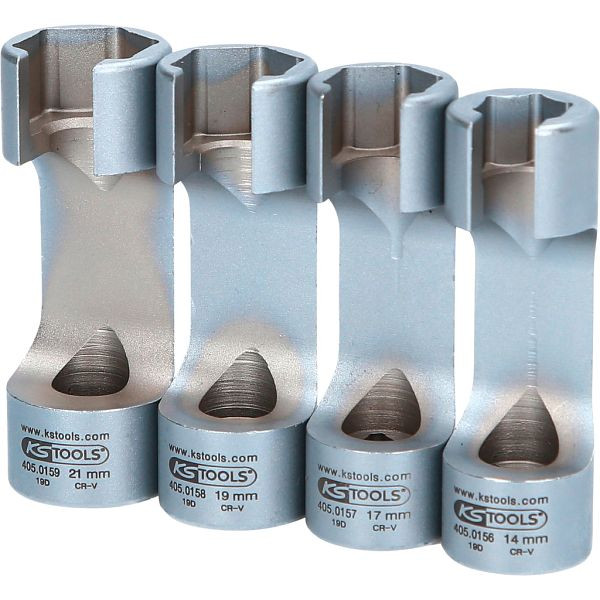 KS Tools Spezial-Einspritzleitungs-Schlüssel-Satz 4-teilig, 405.0155