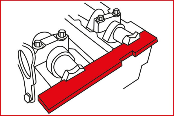 KS Tools Motoreinstell-Werkzeug-Satz für Ford / Volvo, 4-teilig, 400.1525