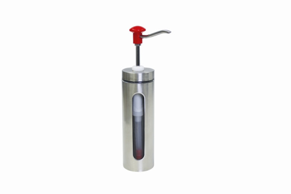 Schneider Dosierspender rund mit Sichtfenster, Inhalt 2Liter, Höhe: 455 mm x Ø100 mm, 152430