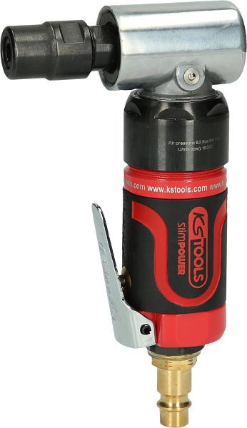 KS Tools SlimPOWER Mini-Druckluft-Winkelstabschleifer, 19.000 U/min, 515.5535