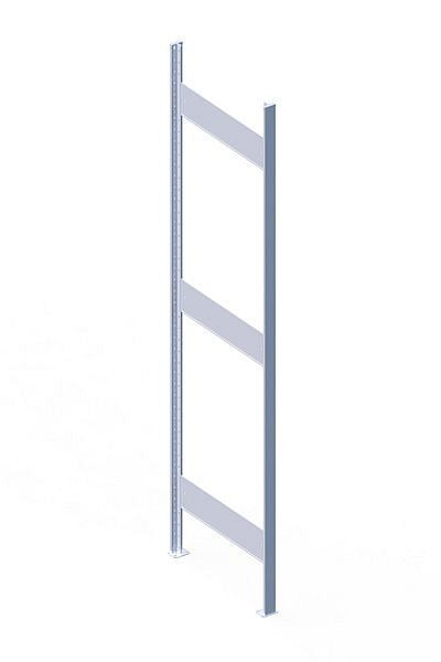 Meta S3 T2 N Steckrahmen 2200x600 mm, verzinkt, für Steckregal CLIP, 200177605