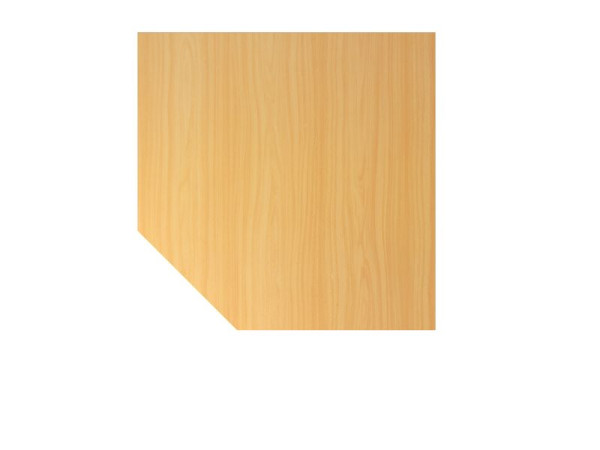 Hammerbacher Verkettungsplatte HT12, 120 x 120 cm, Platte: Buche, 25 mm dick, Quadratform mit abgeschrägter Ecke, Stützfuß in Graphit, VHT12/6/G