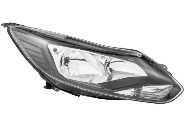 HELLA Halogen-Hauptscheinwerfer, für u.a. Ford Focus III, schwarz, für Linksverkehr, rechts, 1LA 354 994-081