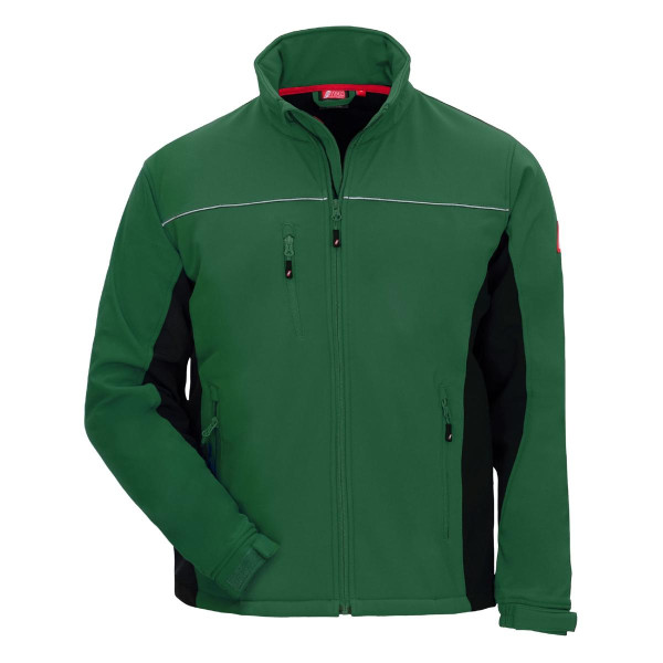 NITRAS MOTION TEX LIGHT, Softshelljacke, grün / schwarz (Farbcode: 3010), Größe: S, VE: 10 Stück, 7154-S