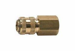 Riegler Schnellverschlusskupplung NW 5, Messing blank, Innengewinde, 115626