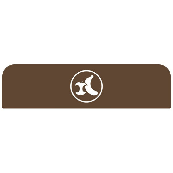 STEIN HGS Configure Recycling-Station Hinweistafel Organischer Abfall, braun, 125 Liter, DE, 84087.0001