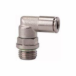 Riegler L-Steckverschraubung, drehbar, Außengewinde zylindrisch mit O-Ring (FKM), 108907