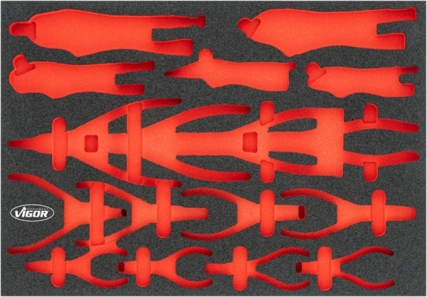 VIGOR Weichschaum-Einlage, leer, V6816N-L, 4047728078078