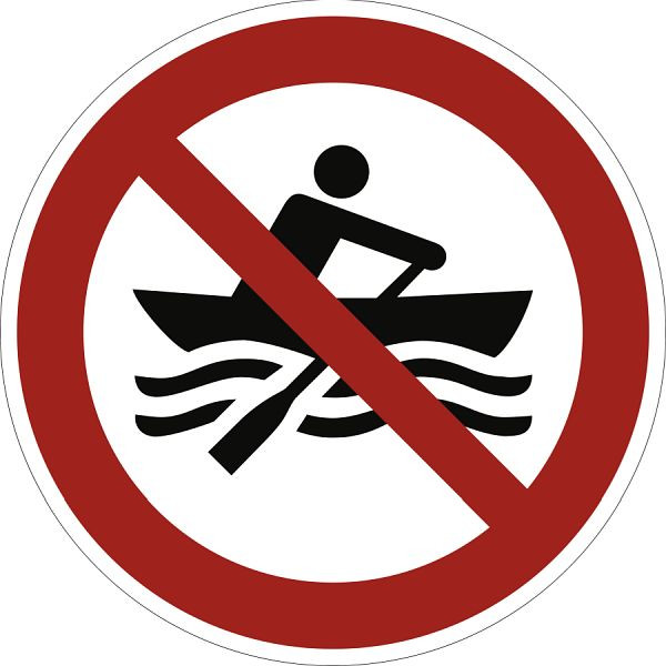 Moedel Muskelbetriebene Boote verboten ISO 20712-1, Aluminium, Ø 400 mm, 58543