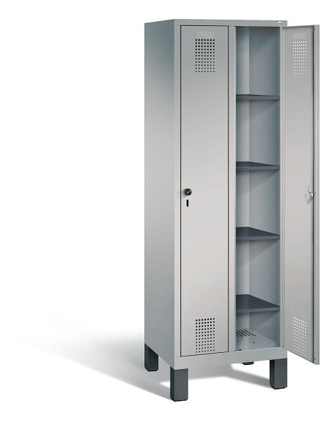 C+P Wäsche-Spind Evolo, H1850xB610xT500mm, Farbe: Weißaluminium, 48010-20B S10031