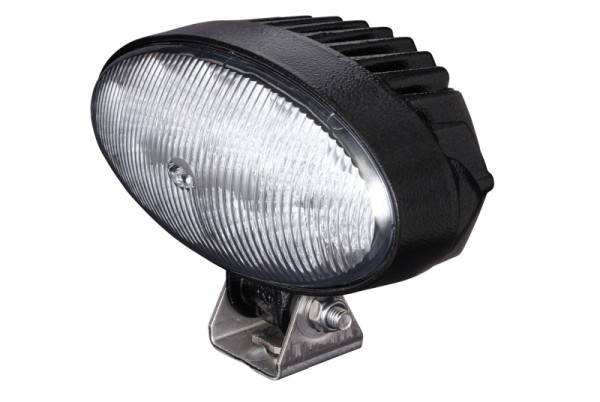HELLA LED-Arbeitsscheinwerfer, Oval 90, 24/12V, 2000lm, Anbau/geschraubt, schwenkbarer Montagebügel, Nahfeld, 200mm, Höhe 126 mm, 1GB 996 386-001