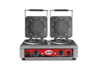 Produktbild von GMG Waffeleisen Amore-L, 2x Ø 19 x 1,5cm, 50° bis 300°C, feste Backplatte aus Gusseisen, umlaufende Fettfangrinne, Gehäuse Edelstahl, KGW-21L GMG Waffeleisen Amore-L, 2x Ø 19 x 1,5cm, 50° bis 300°C, feste Backplatte aus Gusseisen, umlaufende Fettfangrinne, Gehäuse Edelstahl, KGW-21L