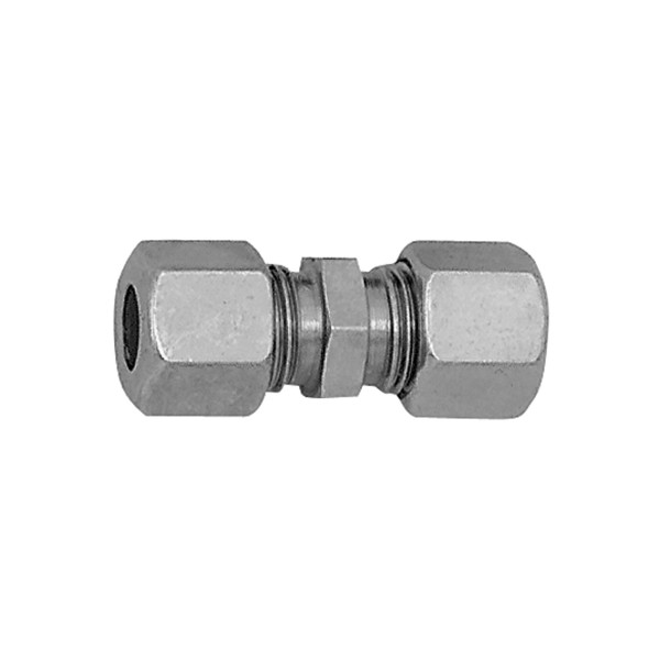 Riegler Gerade Verschraubung, Rohr-Außen-Ø 28 mm, Stahl verzinkt, PN bar 160, 159710