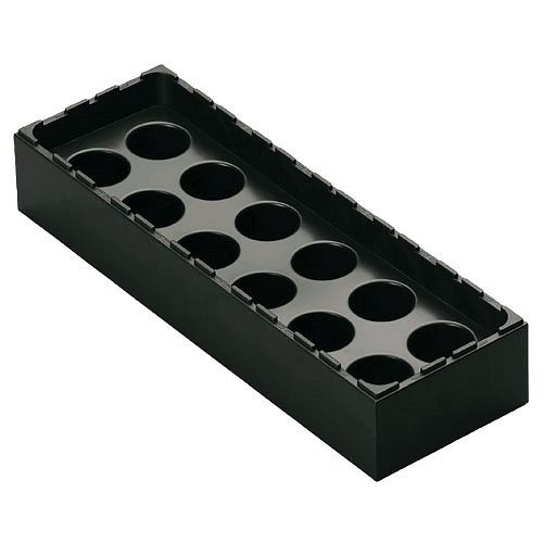 Bedrunka+Hirth Schubladeneinteilung Aqurado, Für 12 x Spannzangen ER32, Maße in mm (BxTxH): 288 x 96 x 48, 03.AQ-2120
