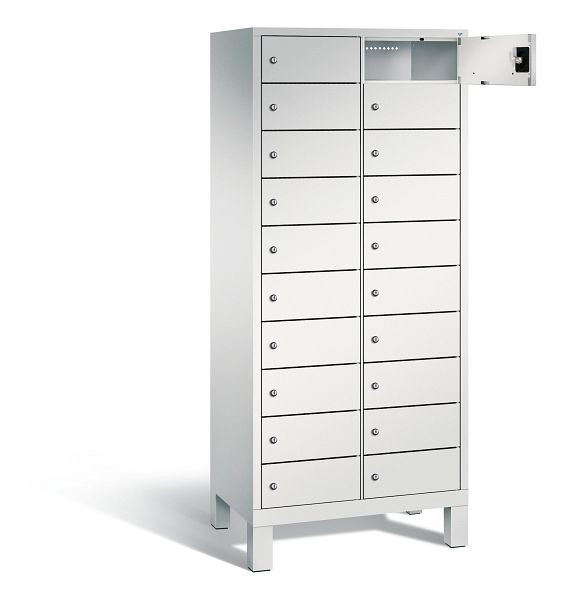 C+P Schließfachschrank Evolo, H1700xB810xT500mm, Farbe: Lichtgrau, 48010-2210 S10002