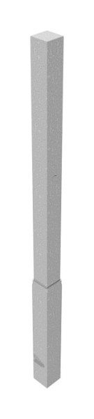 Schake Absperrpfosten Stahlrohr 70 x 70 mm herausnehmbar, mit 8 mm Dreikantverschluss, feuerverzinkt, ohne Öse, 470N