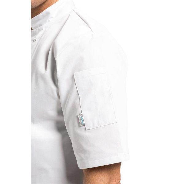 Whites Chefs Clothing Whites Vegas Kochjacke kurze Ärmel weiß 3XL, A211-3XL