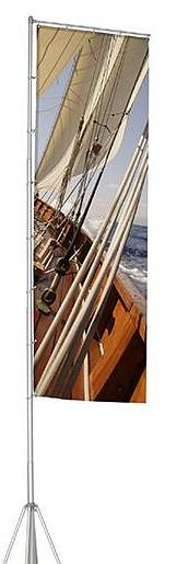 Showdown Displays Sublimations-Druck D, Flagge XL 540 mit Metall-Lochhalterung, FP540G