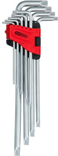 KS Tools Vielzahn (XZN®)-Winkelstiftschlüssel-Satz, XL, 9-teilig, 151.4510