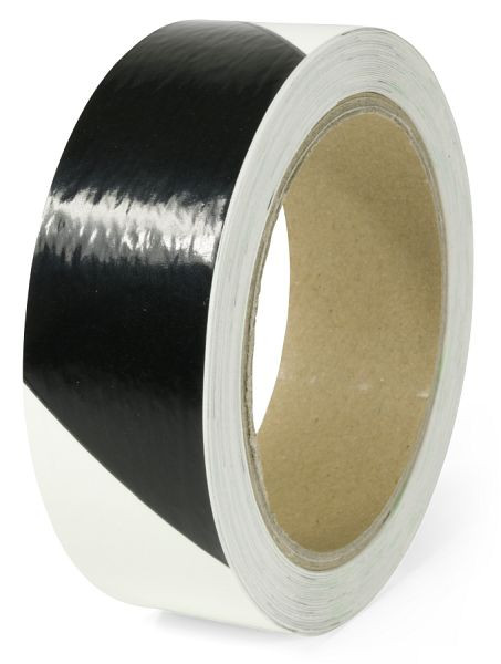 Moedel Markierungsstreifen rechtsweisend, Folie, langnachleuchtend/schwarz, 160-mcd, 30mmx16m, 55061