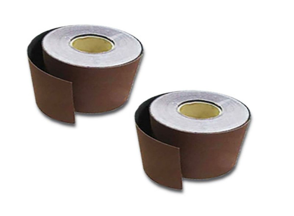 VaGo-Tools Rollen Klett Schleifpapier 115mm x 10m Rollenschleifpapier P100, VE: 2 Stück, VGVSPR11510-100-2_lv