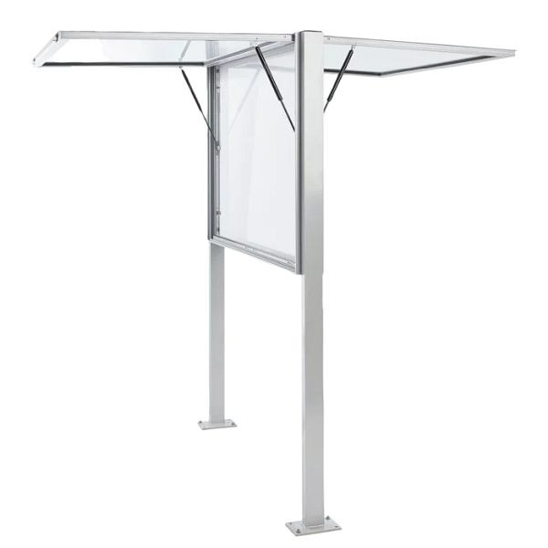 ewb Schaukasten 125 -Aluminium eloxiert EV1, Öffnung: Drehflügel, Sichtfläche: 8*A4, MTK12508EV1