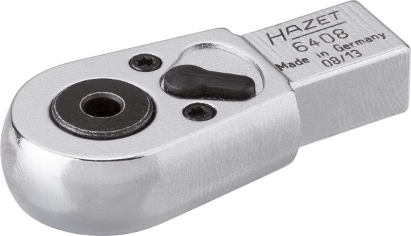 Hazet Bit Einsteck-Umschaltknarre, Einsteck-Vierkant 9 x 12 mm, Sechskant hohl 6,3 (1/4 Zoll), Innen-Sechskant Profil, 6408