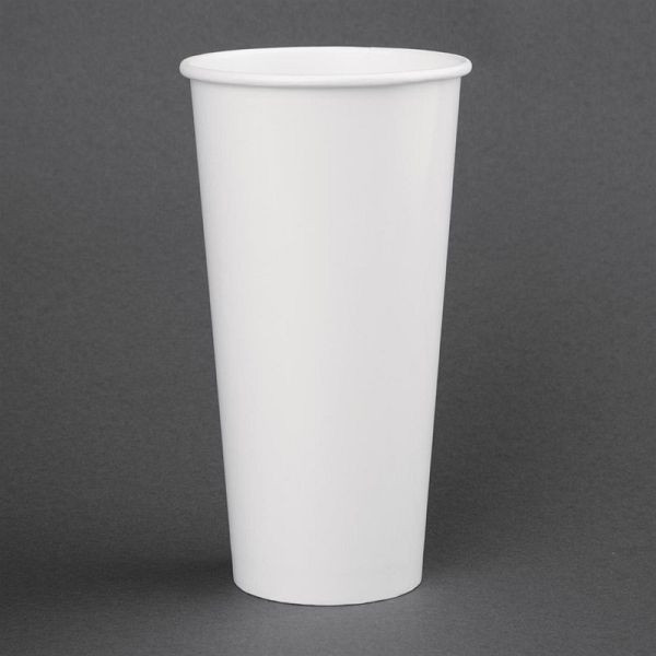 Fiesta Recyclable Pappbecher 90mm für Kaltgetränke (1000 Stück), FP782