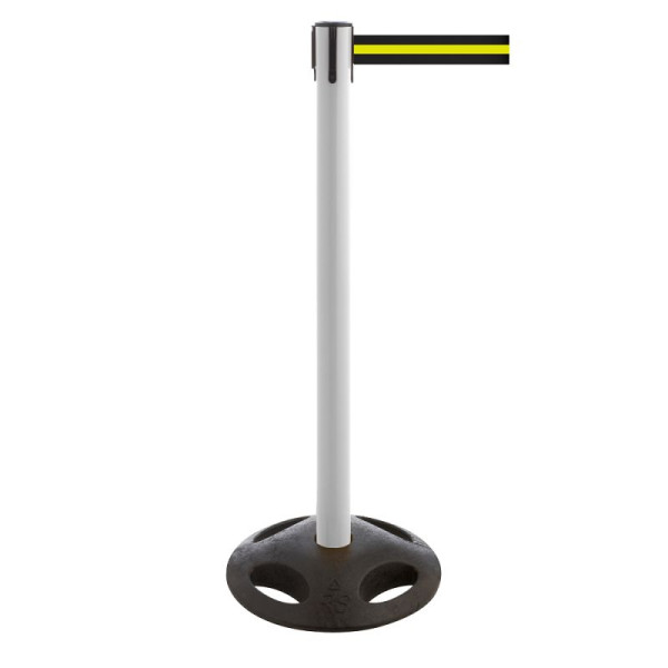 Stein HGS Personenleitsystem -P-Line Utility-, weiß, schwarz/gelb/schwarz waagerecht (gestreift), mit magnetischem Gurtendstück, 12828m-0504