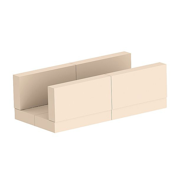 Solarbayer Schamottstein für Brennkammer, Abmessung: ca. 250 x 125 x 40 mm, 390106100