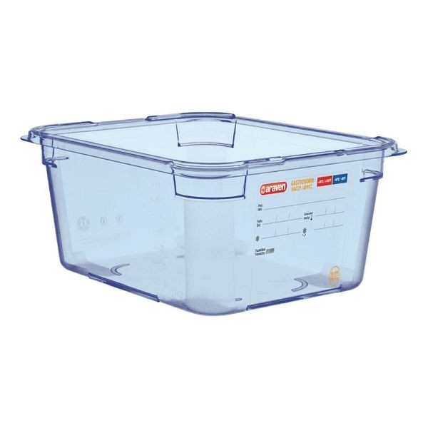 Araven GN1/2 Lebensmittelbehälter blau 150mm, luftdicht, GP585