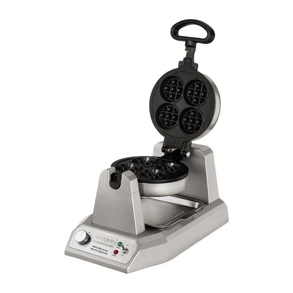 Waring Mini Belgisches Waffeleisen, 1200 W, bis zu 100 Miniwaffeln pro Stunde, FE789
