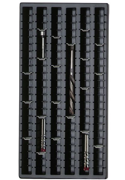 KLW Muldeneinsatz aus Kunststoff Breite 300 mm x Tiefe 600 mm x Höhe ca. 32 mm, Muldenbreite: 29 mm, 15/60-30-30