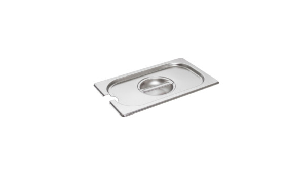 Schneider GN Deckel Edelstahl, mit Löffelaussparung, GN 1/4, 530247, 4028574301855