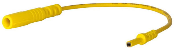 SW-Stahl Prüfkabel Buchse 2,1 mm, gelb, 190 mm, 32225L-2