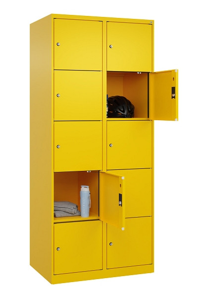 C+P Schließfachschrank Evolo PLUS, 10 Fächer, 1850x800x500mm, 1023/1023, 049000-225 S10022