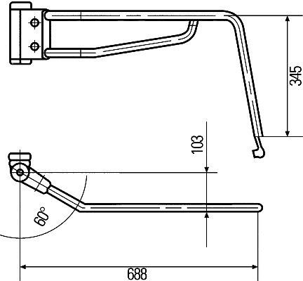 HELLA Halter, Außenspiegel, elektrisch, Breite: 688mm, Höhe: 345mm, 6-polig, rechts, 8HG 503 019-022