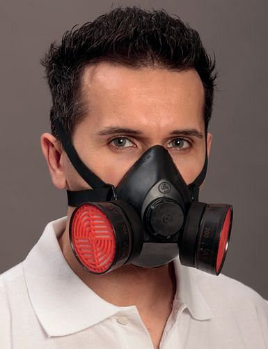 EKASTU Safety Atemschutz Halbmaske 100/2, ohne Filter, gemäß EN 140, 157-918