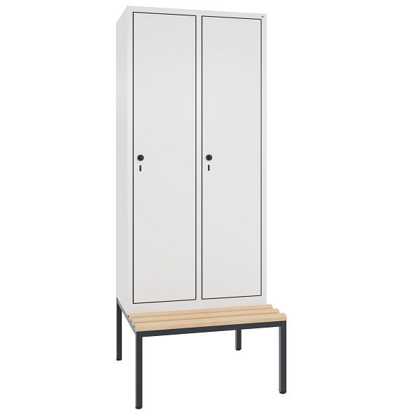 C+P Spind Evolo, 2 Abteile, H2090xB810xT815 mm, Weiß/MDF Weiß, 48050-22 S10628