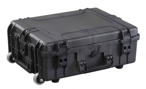 MAX wasser- und staubdichter Kunststoffkoffer, IP67 zertifiziert, schwarz, mit anpassbarer Rasterschaumstoffeinlage, MAX540H190S