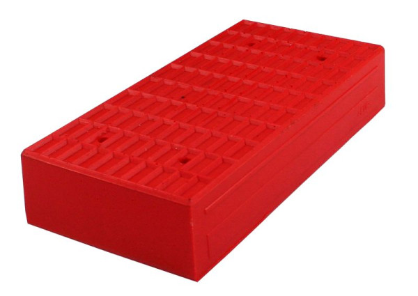 Busching Redline Gummiblock für Hebebühnen, 40mm, mit Holzkern, H40xB100x200mm, 100873